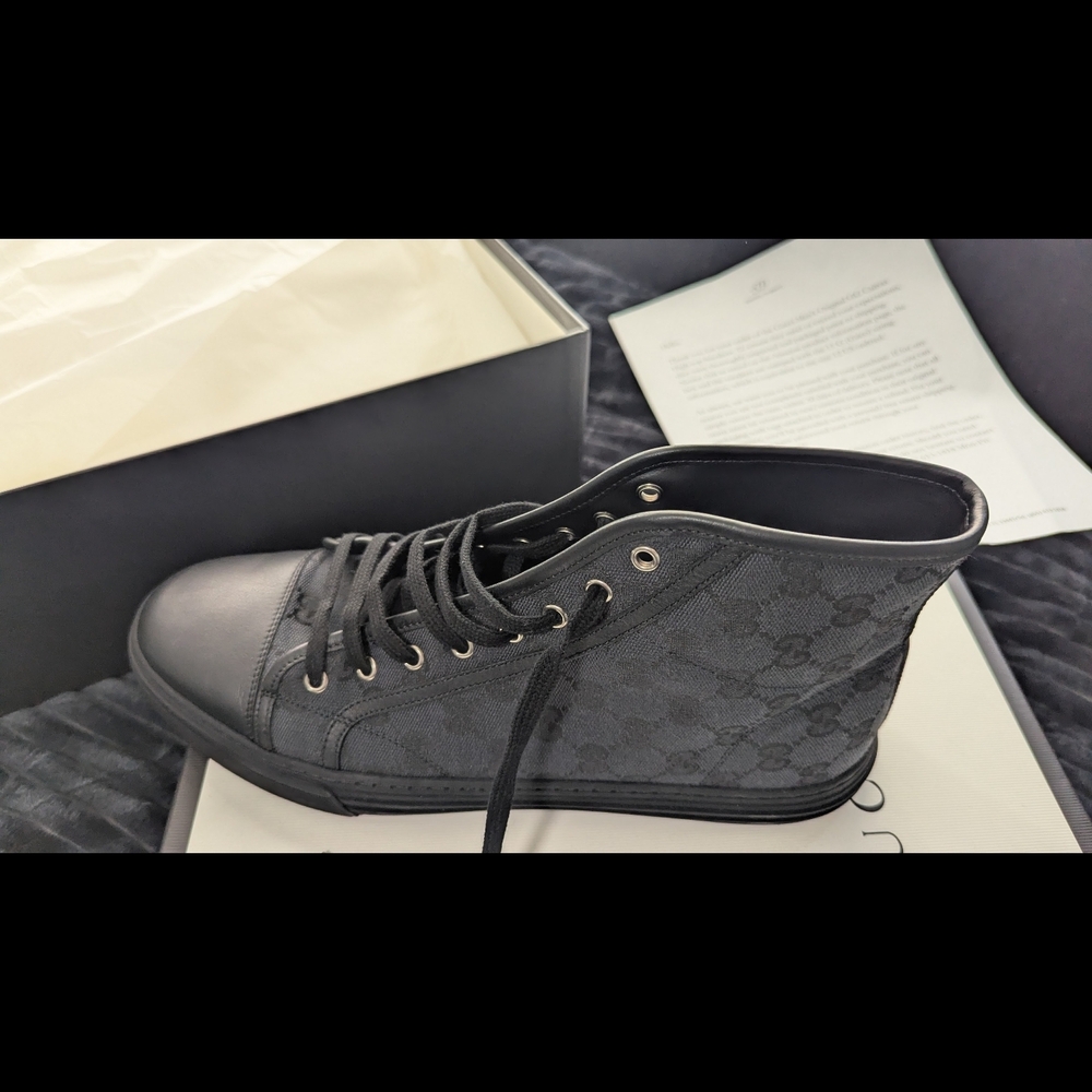 Gucci Black High-Top Sneakers